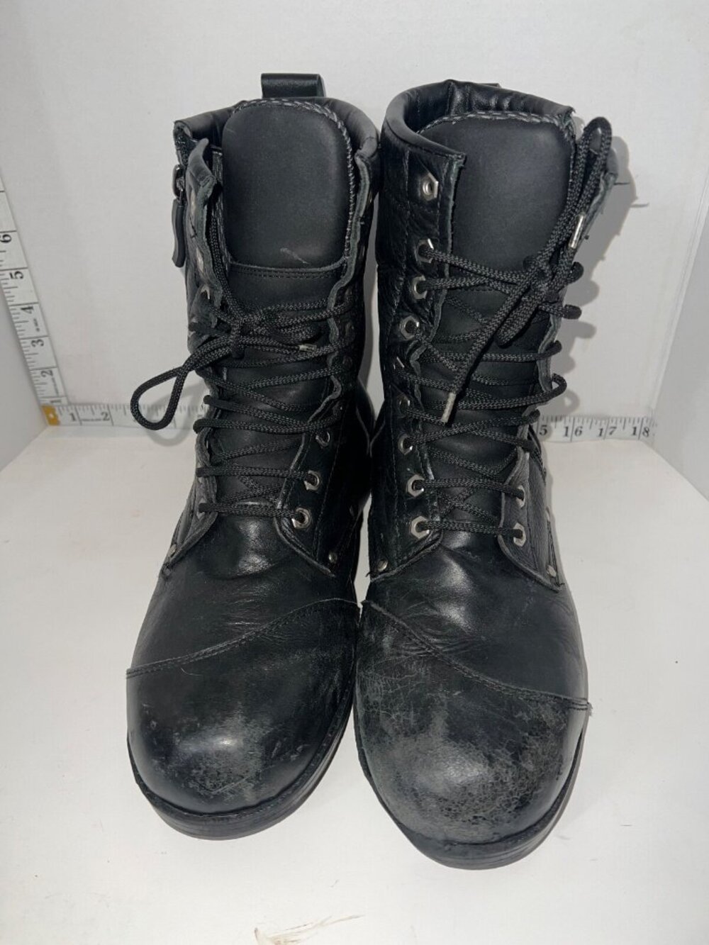 Tourmaster Water-proof Hipora- side zipper lace up Motorcycle Size 46 US 12 READ